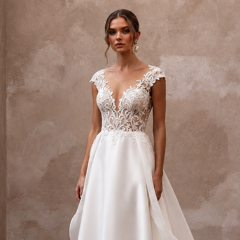 Court Train Wedding Dresses with Graceful Elegance