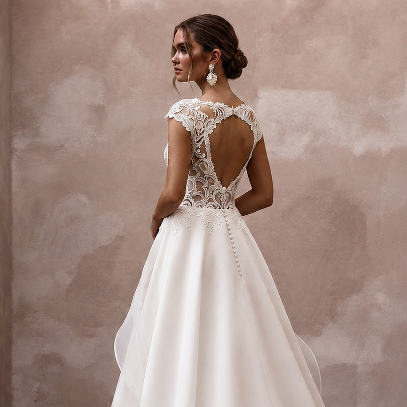 Court Train Wedding Dresses with Graceful Elegance