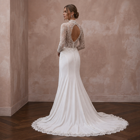 Court Train Wedding Dresses with Refined Beauty