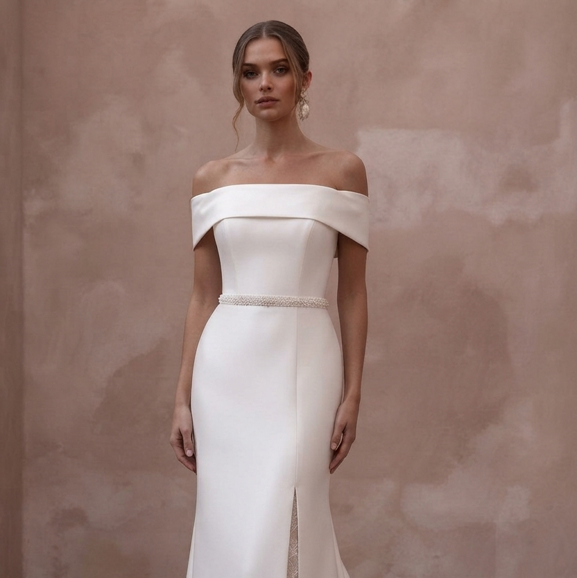 Court Train Wedding Dresses with Refined Elegance