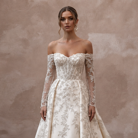 Court Train Wedding Dresses with Refined Elegance