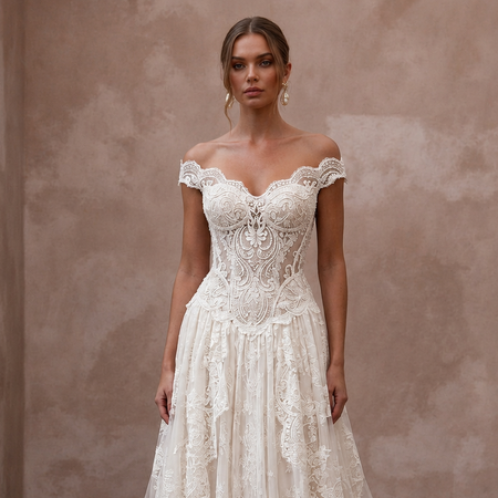 Couture Wedding Dresses with Exclusive French Lace