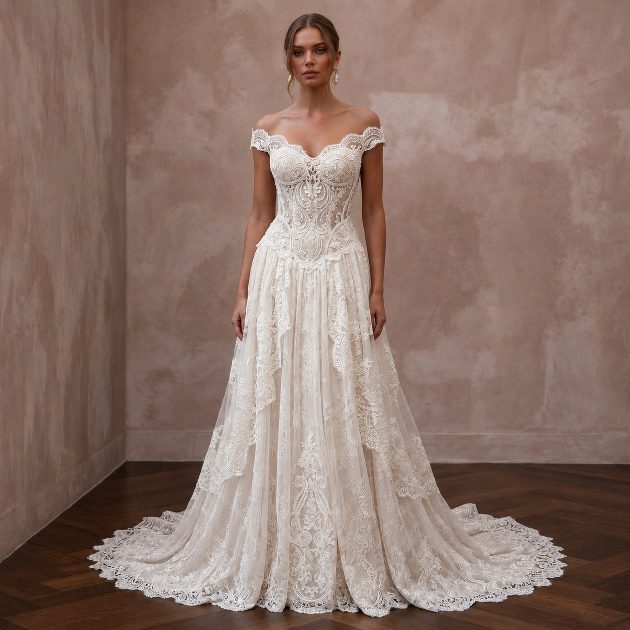 Couture Wedding Dresses with Exclusive French Lace Main image