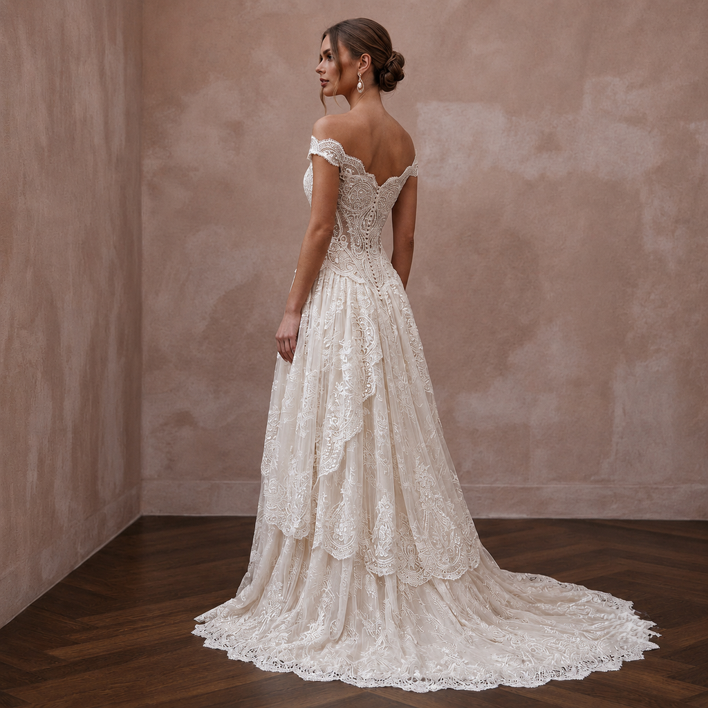 Couture Wedding Dresses with Exclusive French Lace
