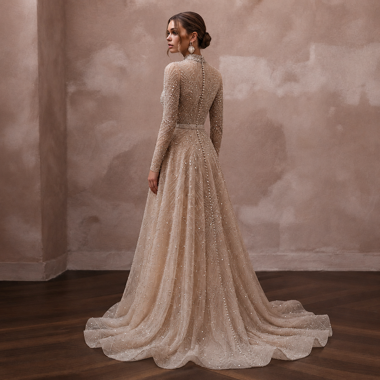 Couture Wedding Dresses with Handcrafted Crystal Embellishments