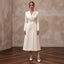 Cream Heavy Satin Double-Breasted Bridal Coat Dress for City Hall