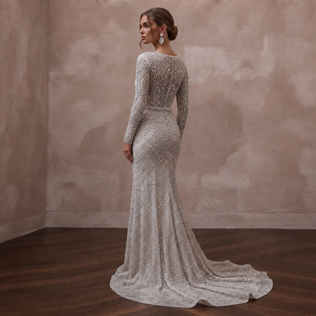 Crystal Embellished Wedding Dresses with Couture Glamour
