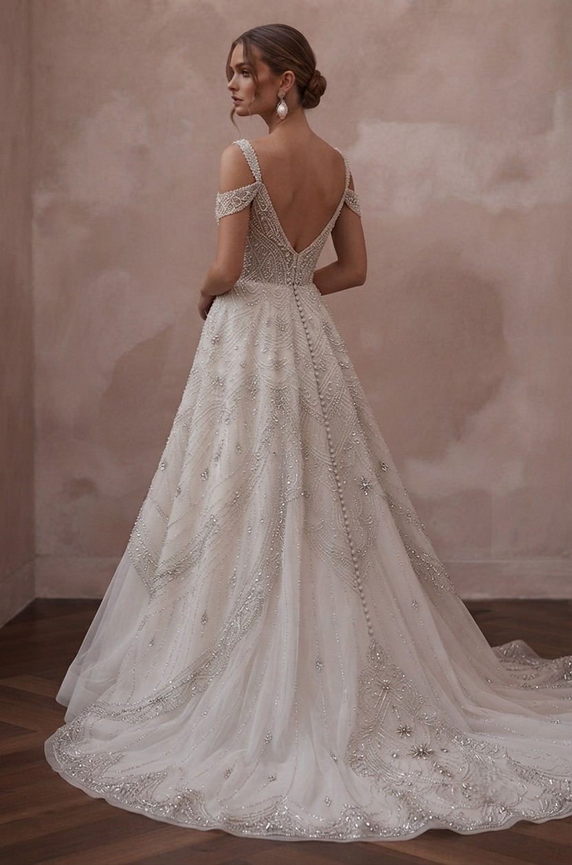 Crystal Embellished Wedding Dresses with Couture Sparkle Secondary image