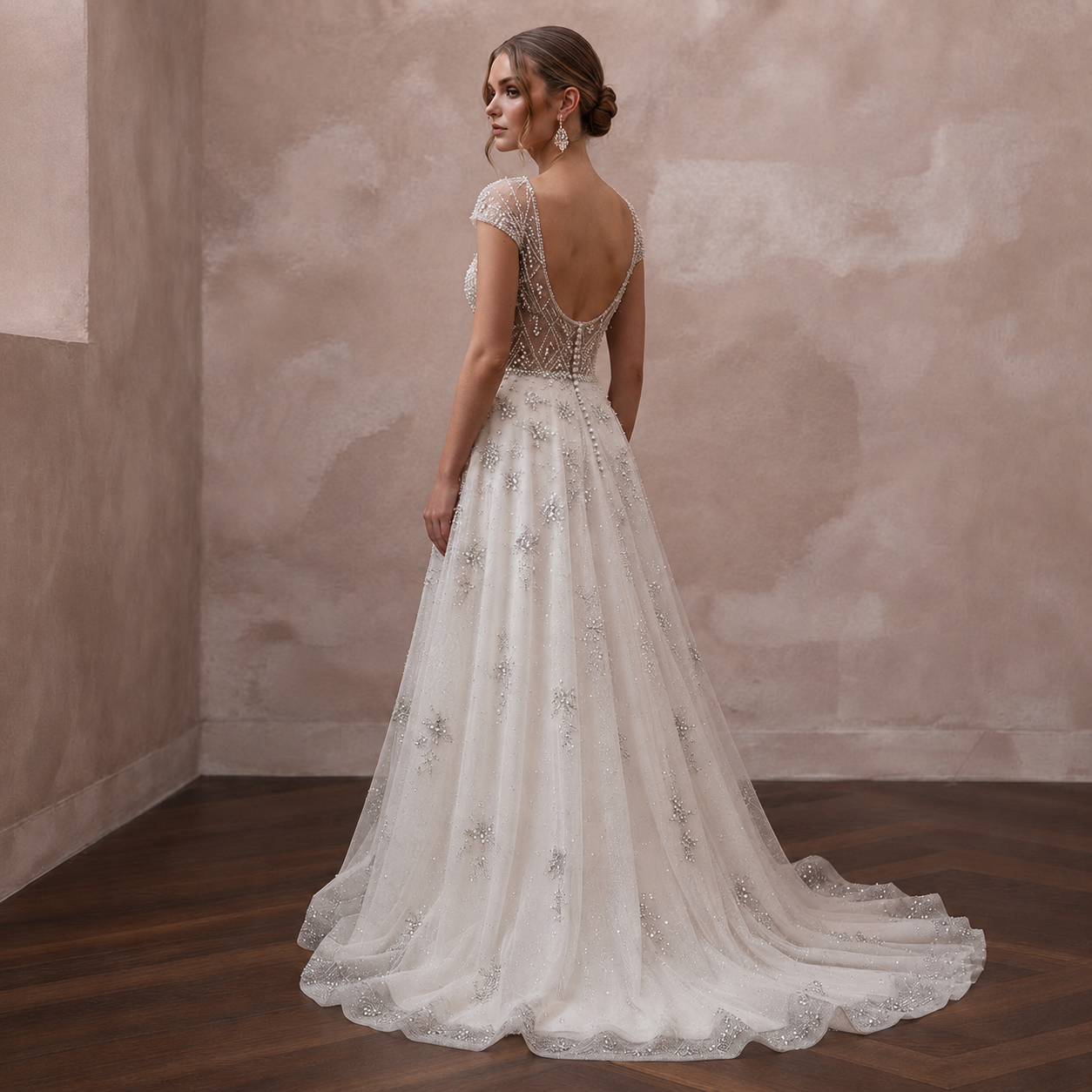 Crystal Tulle Wedding Dresses with Sparkling Details Secondary image