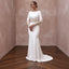 Custom Fit Satin Bridal Gown with Long Sleeves