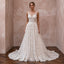 Custom Size Lace Wedding Dress with A-Line Silhouette
