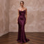 Deep Plum Silk Charmeuse Cowl Neck Bias Cut Evening Slip Dress