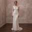 Delicate Ivory Embroidered Net Column for Engagement Shoot