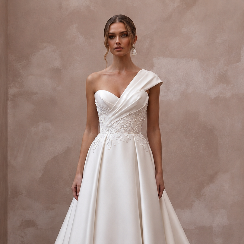 Designer Wedding Dresses with Exclusive Italian Silk