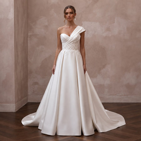 Designer Wedding Dresses with Exclusive Italian Silk - Apparel & Accessories > Clothing > Wedding & Bridal Party Dresses > Wedding Dresses - Mignonette Bridal