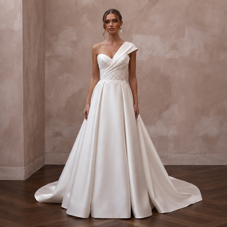 Designer Wedding Dresses with Exclusive Italian Silk