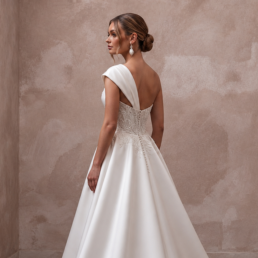 Designer Wedding Dresses with Exclusive Italian Silk