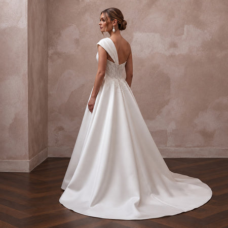 Designer Wedding Dresses with Exclusive Italian Silk - Apparel & Accessories > Clothing > Wedding & Bridal Party Dresses > Wedding Dresses - Mignonette Bridal