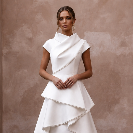 Designer Wedding Dresses with Italian Silk Craftsmanship