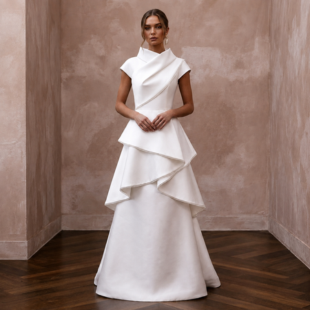 Designer Wedding Dresses with Italian Silk Craftsmanship