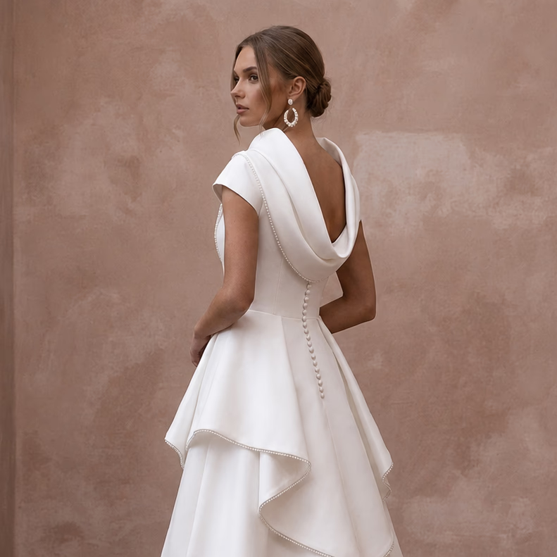 Designer Wedding Dresses with Italian Silk Craftsmanship - Apparel & Accessories > Clothing > Wedding & Bridal Party Dresses > Wedding Dresses - Mignonette Bridal