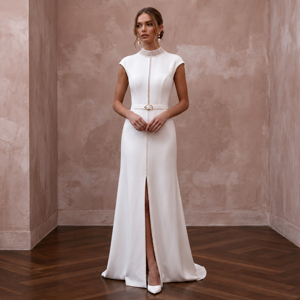 Destination Wedding Dresses with Travel-Friendly Crepe