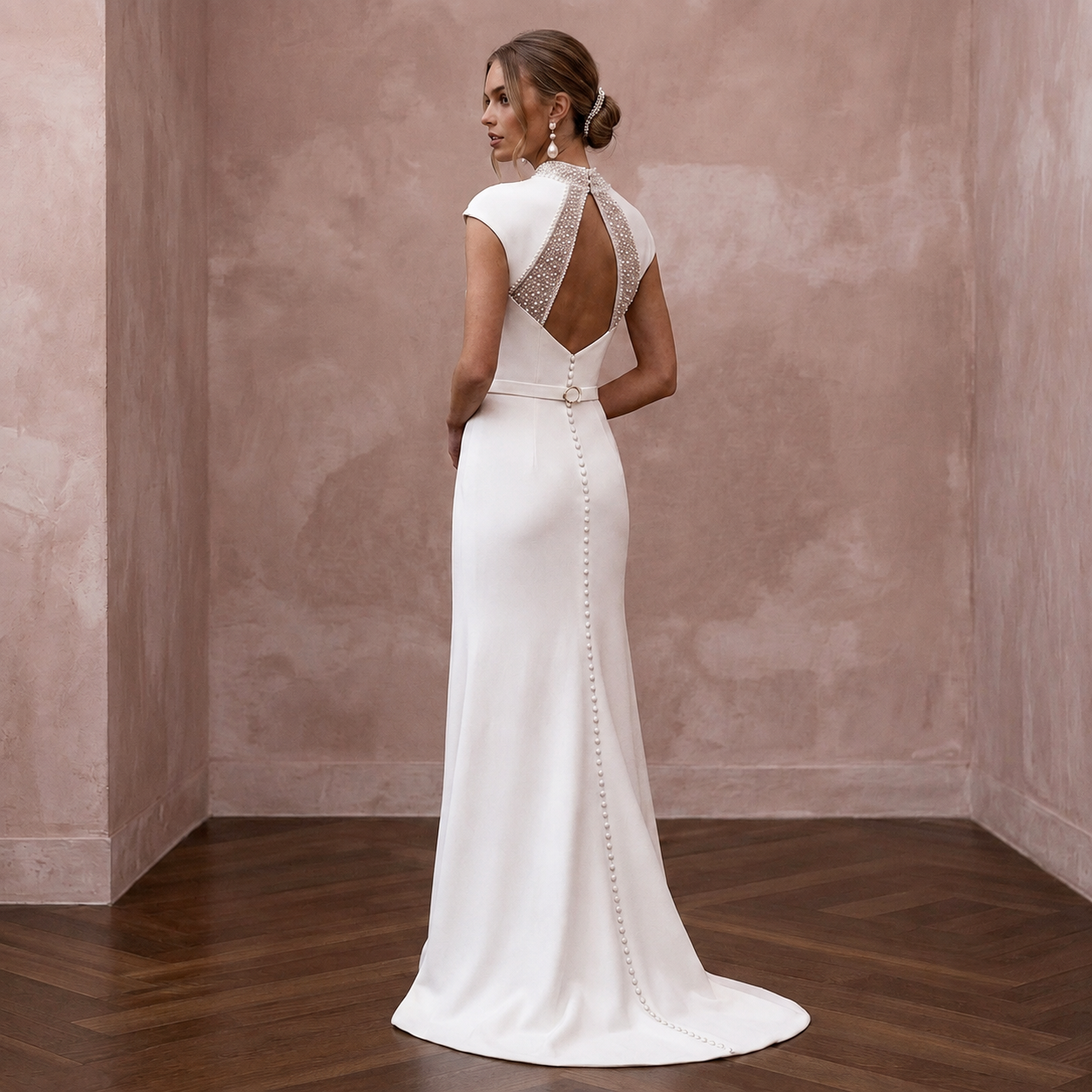 Destination Wedding Dresses with Travel-Friendly Crepe