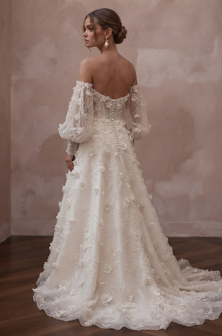 Detachable Sleeve Wedding Dresses with Two-in-One Styling