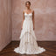 Dreamy Off-White Gauze Boho Bridal Gown for Post-Wedding Picnic