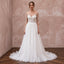 Dreamy Tulle Bridal Dress with Illusion Sleeves - Apparel & Accessories > Clothing > Wedding & Bridal Party Dresses > Wedding Dresses - Mignonette Bridal