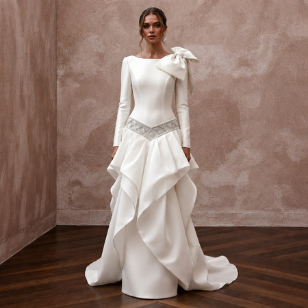 Drop Waist Wedding Dresses with Fashion-Forward Elegance
