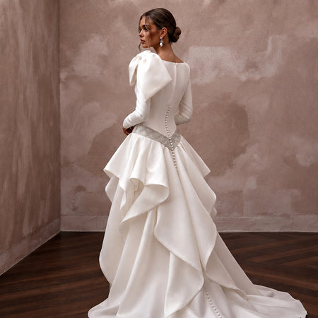 Drop Waist Wedding Dresses with Fashion - Forward Elegance - Apparel & Accessories > Clothing > Wedding & Bridal Party Dresses > Wedding Dresses - Mignonette Bridal