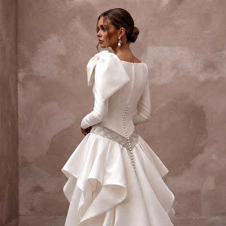 Drop Waist Wedding Dresses with Fashion - Forward Elegance - Apparel & Accessories > Clothing > Wedding & Bridal Party Dresses > Wedding Dresses - Mignonette Bridal
