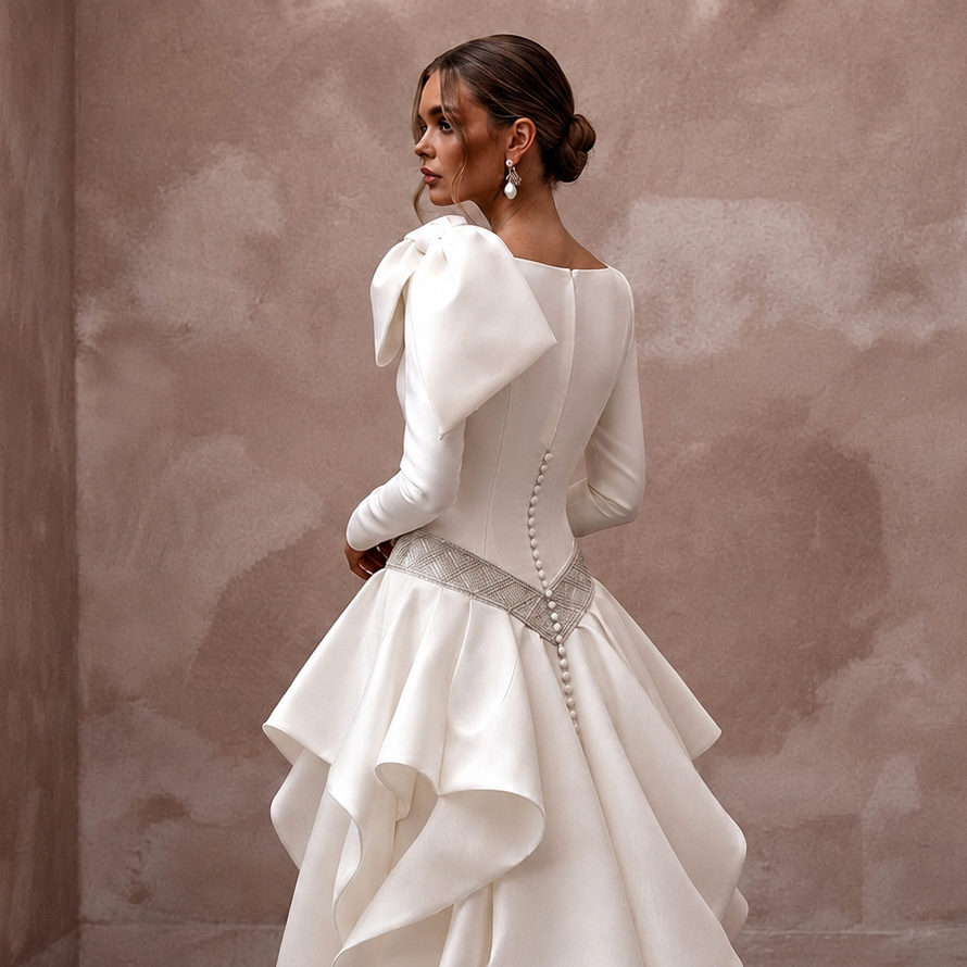 Drop Waist Wedding Dresses with Fashion-Forward Elegance