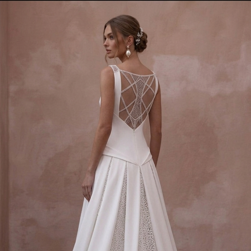 Drop Waist Wedding Dresses with Modern Bridal Style