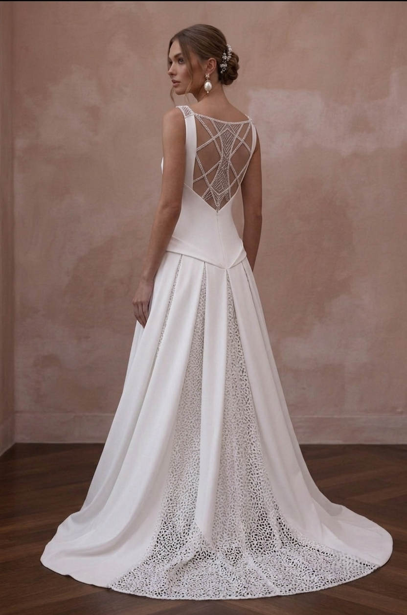 Drop Waist Wedding Dresses with Modern Bridal Style