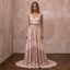 Eclectic Blush Sequin Lace Boho Dress for Boho Rehearsal