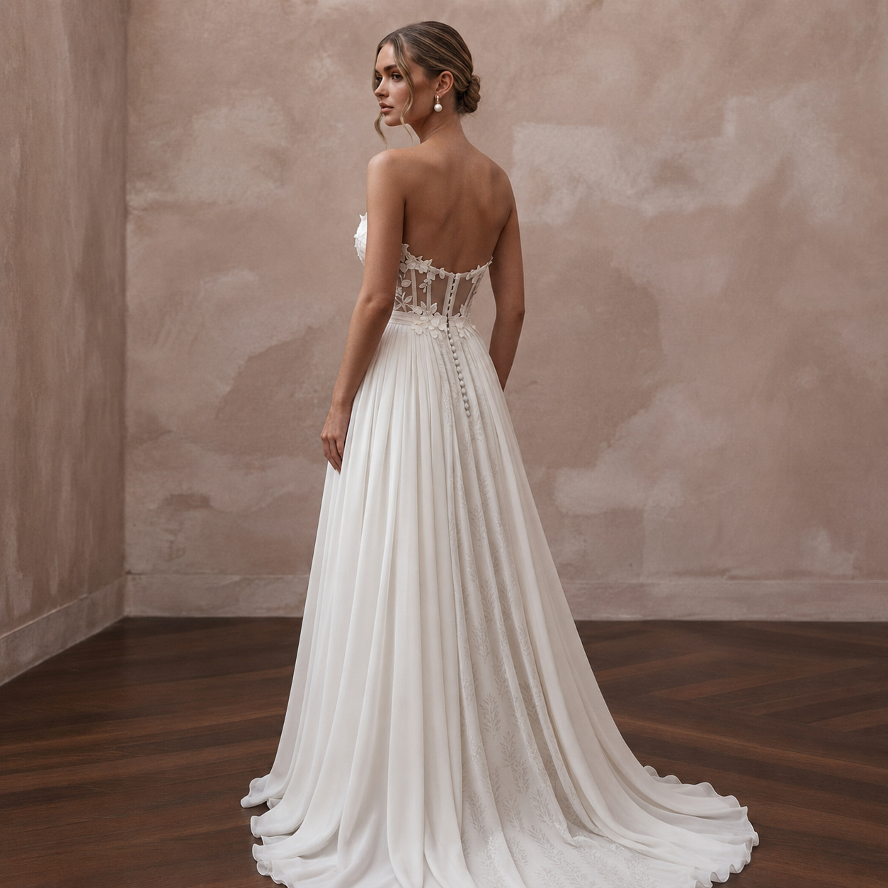 Eco-Friendly Wedding Dresses with Organic Silk Fabrics Secondary image