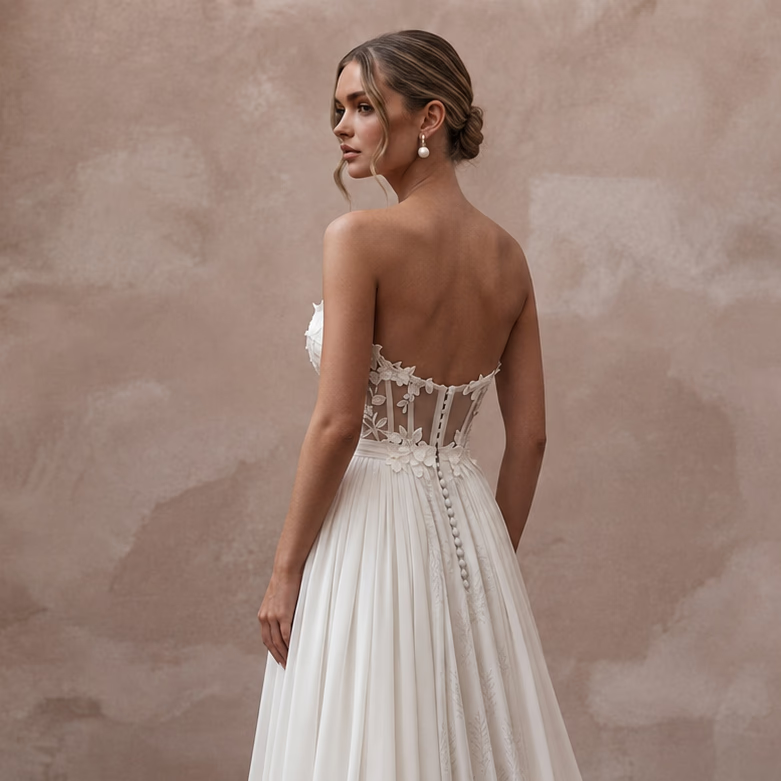 Eco - Friendly Wedding Dresses with Organic Silk Fabrics - Apparel & Accessories > Clothing > Wedding & Bridal Party Dresses > Wedding Dresses - Mignonette