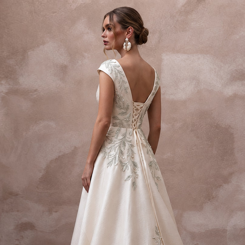 Eco - Friendly Wedding Dresses with Recycled Silk Fabrics - Apparel & Accessories > Clothing > Wedding & Bridal Party Dresses > Wedding Dresses - Mignonette Bridal