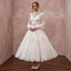 Edwardian Lace & Tulle Overlay Tea Bridal Gown for High Tea Reception