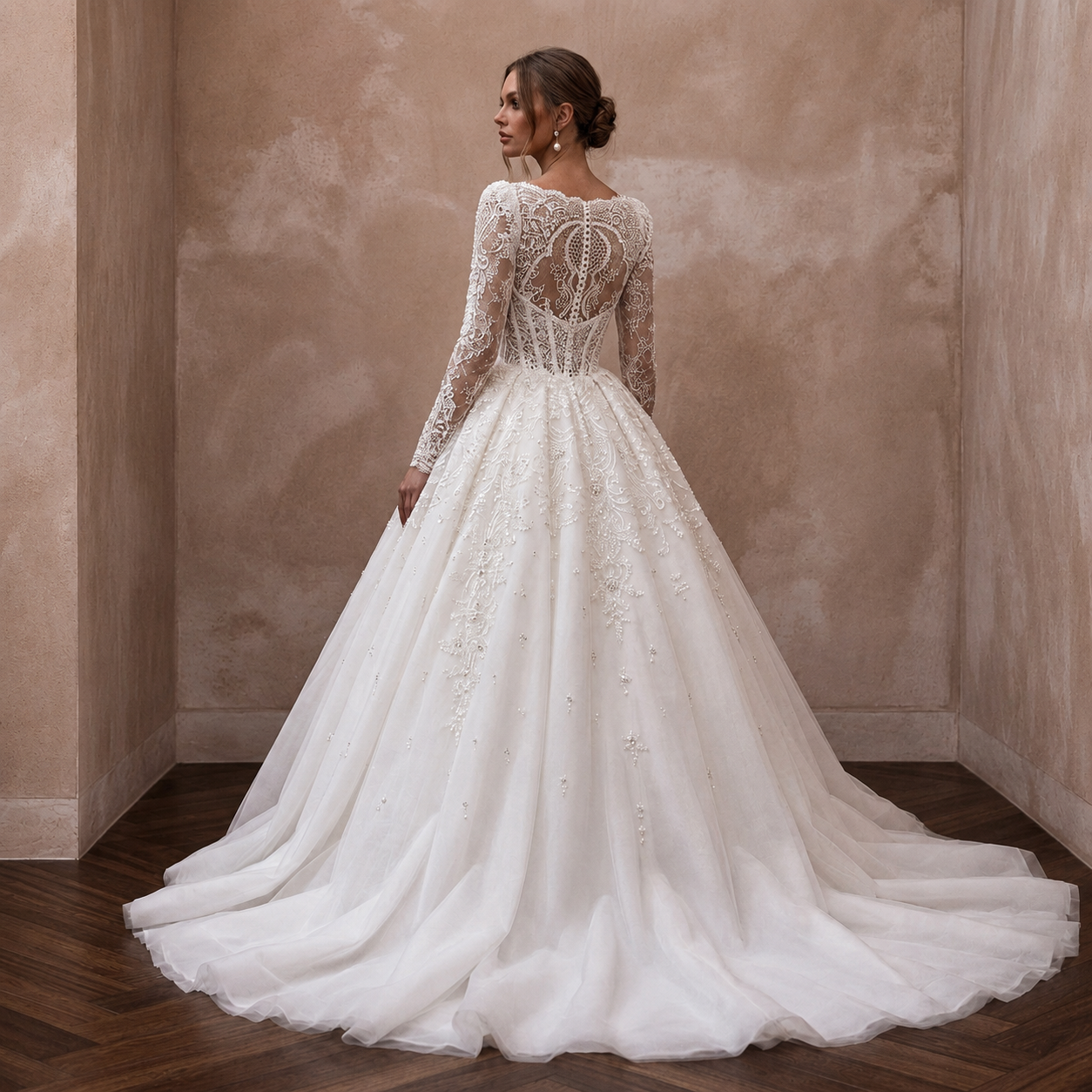 Elegant Ball Gown Wedding Dress for a Formal Ballroom Reception Secondary image
