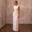 Elegant Blush Silk Sheath for Bridal Shower Luncheon