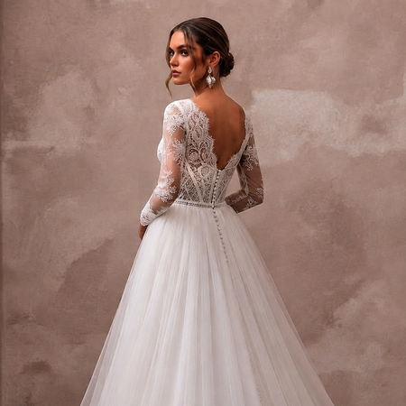 Elegant Bridal Gowns with Flowing Organza Overskirts
