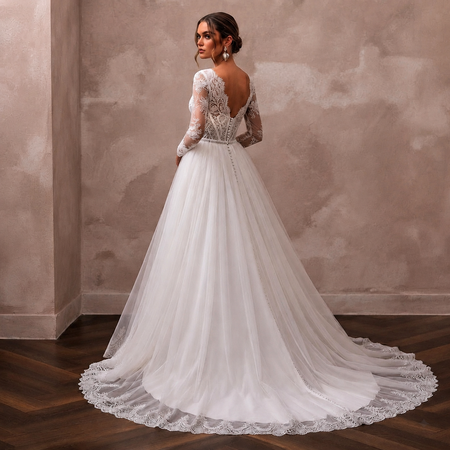 Elegant Bridal Gowns with Flowing Organza Overskirts