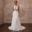 Elegant Chiffon A - Line Wedding Dress for a Beach Wedding - Apparel & Accessories > Clothing > Wedding & Bridal Party Dresses > Wedding Dresses - Mignonette Bridal