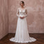 Elegant Chiffon Wedding Dress for a Civil Wedding