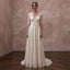 Elegant Cream Lace A - Line Wedding Dress for Post - Wedding Brunch - Apparel & Accessories > Clothing > Wedding & Bridal Party Dresses > Wedding Dresses - Mignonette Bridal