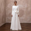 Elegant Crepe A-Line Wedding Dress for a Courthouse Wedding
