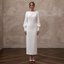 Elegant Crepe Bridal Gown for a Civil Ceremony - Apparel & Accessories > Clothing > Wedding & Bridal Party Dresses > Wedding Dresses - Mignonette Bridal